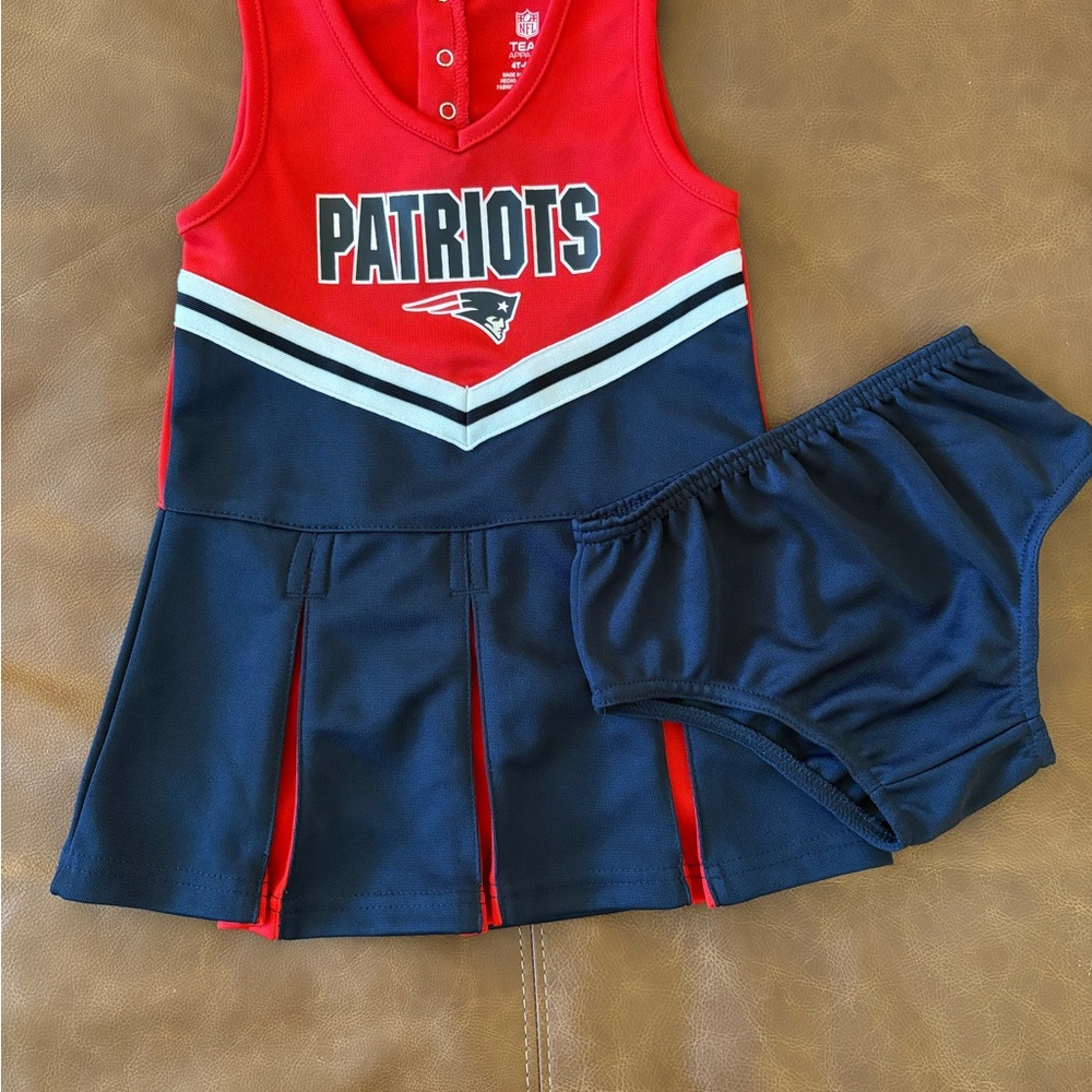 Patriots Cheerleader Dress Set - Red and Blue 4T